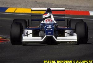Alesi driving the Tyrrell in 1990