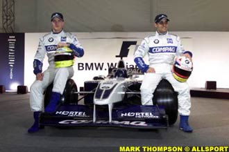 Ralf Schumacher and Juan Pablo Montoya with the BMW-Williams FW23