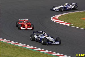 Montoya, Barrichello and Ralf