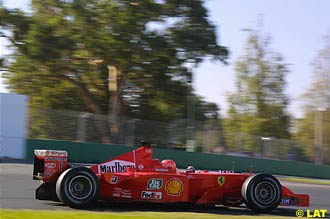 Michael Schumacher, Ferrari, Australian Grand Prix, March 2001