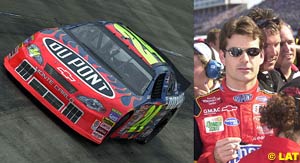 #24 and its driver, Jeff Gordon