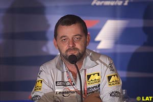 Paul Stoddart at the Italian GP's press conference
