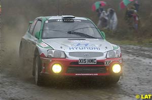 Alister McRae ran well in his Accent WRC
