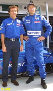 Alain Prost and Heinz Harald Frentzen 