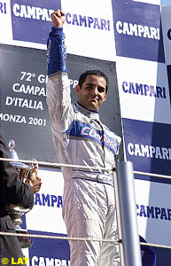 Juan Pablo Montoya, Italian 2001 GP podium