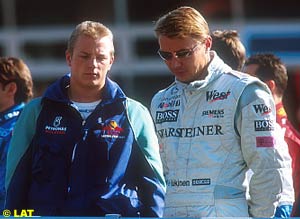 Kimi Raikkonen and Mika Hakkinen