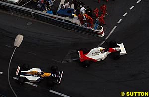 Mansell and Senna dice it in Monaco