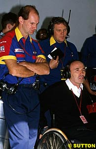Adrian Newey, Patrick Head and Frank Williams, 1992