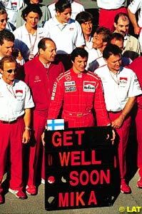 The McLaren team in Adelaide 1995