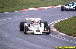 Alan Jones on his way to his first victory at the Osterreichring