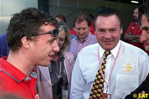 Eddie Irvine and Alan Jones at the 1999 Australian Grand Prix