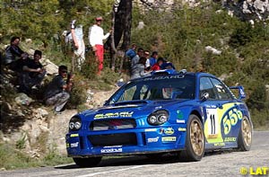 Petter Solberg, the best of the rest in fifth