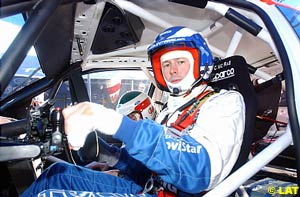 The injured Colin McRae, and his modified Focus