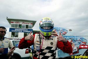 Barbagallo round winner Jason Bright gives the thumbs up