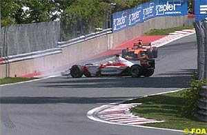 McNish spins out of the race