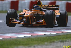The German scored his first point for Arrows in Spain