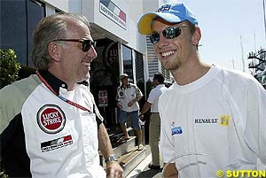 David Richards and Jenson Button