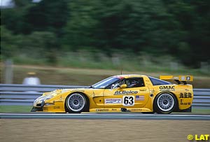 The GTP winning Corvette of Ron Fellows, Olivier Gavin and Johnny O'Connell