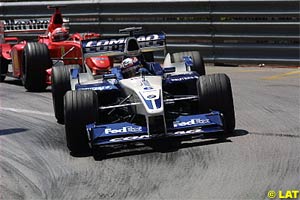 Montoya leads Schumacher at Monaco