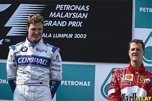 Ralf is the only Williams driver who has beat Michael in 2002