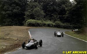 Graham Hill leads Dan Gurney 