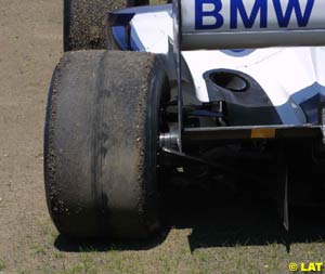 Montoya's car after his crash