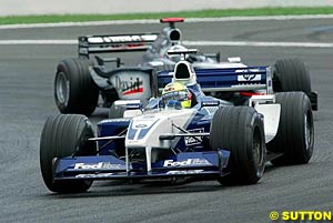 Ralf Schumacher ahead of David Coulthard