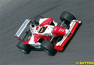 Toyota during testing