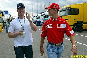 Ralf and Michael in the paddock