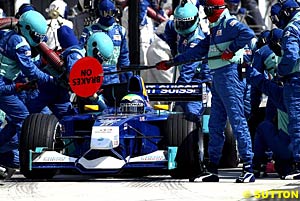 Felipe Massa pits