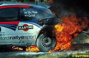 A fiery end for Colin McRae
