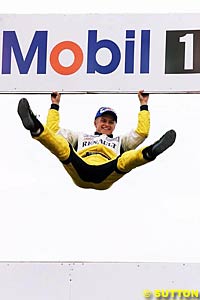 Winner of both heats, Heikki Kovalainen