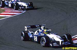 Ralf Schumacher ahead of Montoya