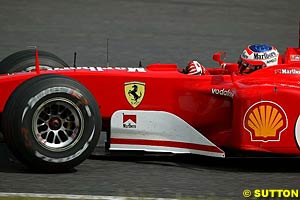 Rubens Barrichello, second in Japan
