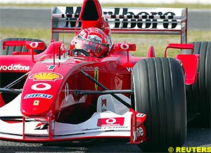Schumacher scored his 50th pole