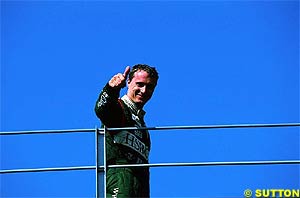Irvine's podium at Monza was the high point of the year