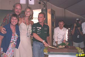 Johnny Herbert's farewell party in 2000