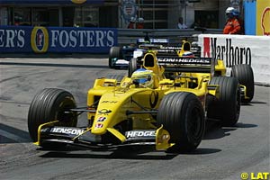 Giancarlo Fisichella on his way to fifth place