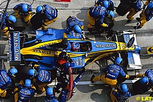 Renault being worked on