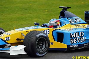 Alonso has spent 2002 testing for Renault
