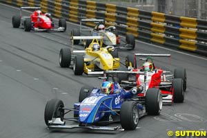 Winner Tristan Gommendy leads the way at Macau