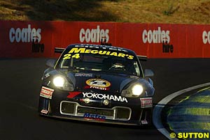 The Cirtek Porsche which led for over 15 hours before retiring late in the race