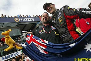 Paul Stoddart and Mark Webber