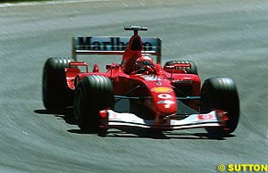 The F2002 debutted with a win