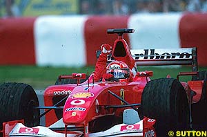 Schumacher won once more in Canada