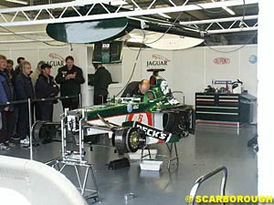 The tub of the Jaguar-Cosworth R3