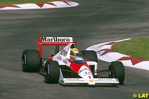 Ayrton Senna in Imola, 1989