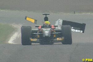 Webber loses a wing