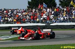Schumacher leads Barrichello