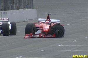 Barrichello crashed during practice